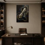 Premium Wall Art Dikey Html Edition – MUSIC2806132 displayed in a contemporary gallery-inspired room