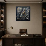 Premium Wall Art Kare Html Edition – MUSIC2806133 displayed in a contemporary gallery-inspired room