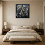 Premium Wall Art Kare Html Edition – MUSIC2806133 showcased in an elegant minimalist interior