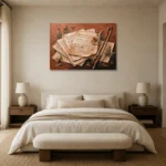 Premium Wall Art Yatay Html Edition – MUSIC2806137 showcased in an elegant minimalist interior