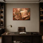 Premium Wall Art Yatay Html Edition – MUSIC2806138 displayed in a contemporary gallery-inspired room