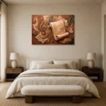 Premium Wall Art Yatay Html Edition – MUSIC2806138 showcased in an elegant minimalist interior