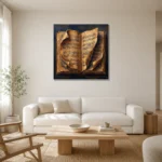 Premium Wall Art Kare Html Edition – MUSIC2806142 styled in a refined neutral interior