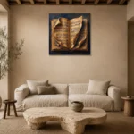 Premium Wall Art Kare Html Edition – MUSIC2806142 presented in a sophisticated home setting