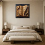 Premium Wall Art Kare Html Edition – MUSIC2806142 showcased in an elegant minimalist interior