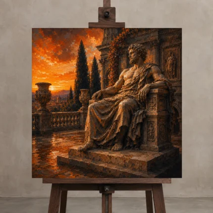 Premium Wall Art Kare Html Edition – NUDE0826080 displayed on a studio easel