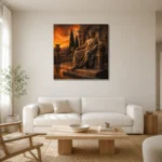 Premium Wall Art Kare Html Edition – NUDE0826080 styled in a refined neutral interior