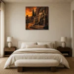 Premium Wall Art Kare Html Edition – NUDE0826080 showcased in an elegant minimalist interior