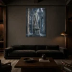 Premium Wall Art Dikey Html Edition – NUDE0826082 shown in a warm modern interior