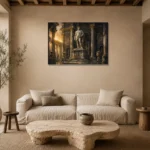 Premium Wall Art Yatay Html Edition – NUDE0826085 presented in a sophisticated home setting