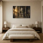 Premium Wall Art Yatay Html Edition – NUDE0826085 showcased in an elegant minimalist interior