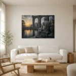 Premium Wall Art Yatay Html Edition – NUDE0826087 styled in a refined neutral interior