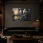 Premium Wall Art Yatay Html Edition – NUDE0826087 shown in a warm modern interior