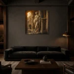 Premium Wall Art Kare Html Edition – NUDE0826088 shown in a warm modern interior