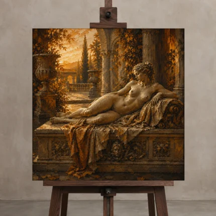 Premium Wall Art Kare Html Edition – NUDE0826089 displayed on a studio easel