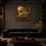 Premium Wall Art Kare Html Edition – NUDE0826089 shown in a warm modern interior