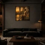 Premium Wall Art Kare Html Edition – NUDE0826090 shown in a warm modern interior