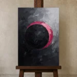 Premium Wall Art Dikey Html Edition – OFFICEWALL2806006 displayed on a studio easel