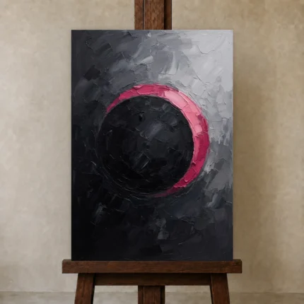 Premium Wall Art Dikey Html Edition – OFFICEWALL2806006 displayed on a studio easel