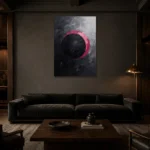 Premium Wall Art Dikey Html Edition – OFFICEWALL2806006 shown in a warm modern interior