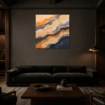 Premium Wall Art Kare Html Edition – OFFICEWALL2806008 shown in a warm modern interior