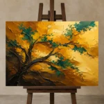 Premium Wall Art Yatay Html Edition – OFFICEWALL2806010 displayed on a studio easel