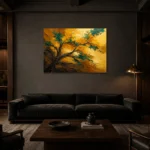 Premium Wall Art Yatay Html Edition – OFFICEWALL2806010 shown in a warm modern interior