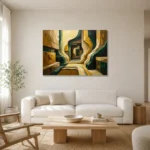 Premium Wall Art Yatay Html Edition – OFFICEWALL2806011 styled in a refined neutral interior