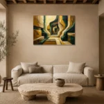 Premium Wall Art Yatay Html Edition – OFFICEWALL2806011 presented in a sophisticated home setting