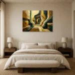 Premium Wall Art Yatay Html Edition – OFFICEWALL2806011 showcased in an elegant minimalist interior