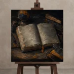 Premium Wall Art Kare Html Edition – OFFICEWALL2806017 displayed on a studio easel