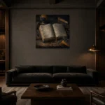 Premium Wall Art Kare Html Edition – OFFICEWALL2806017 shown in a warm modern interior