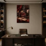 Premium Wall Art Dikey Html Edition – OFFICEWALL2806022 displayed in a contemporary gallery-inspired room