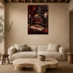 Premium Wall Art Dikey Html Edition – OFFICEWALL2806022 presented in a sophisticated home setting