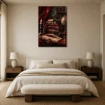 Premium Wall Art Dikey Html Edition – OFFICEWALL2806022 showcased in an elegant minimalist interior