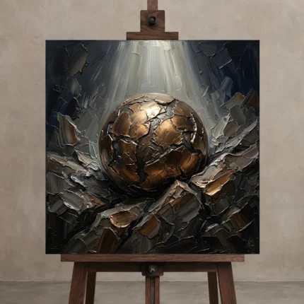 Premium Wall Art Kare Html Edition – OFFICEWALL2806035 displayed on a studio easel