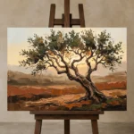 Premium Wall Art Yatay Html Edition – OFFICEWALL2806038 displayed on a studio easel