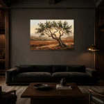 Premium Wall Art Yatay Html Edition – OFFICEWALL2806038 shown in a warm modern interior