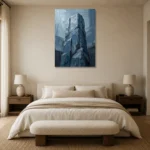 Premium Wall Art Dikey Html Edition – OFFICEWALL2806040 showcased in an elegant minimalist interior