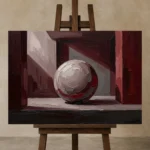Premium Wall Art Yatay Html Edition – OFFICEWALL2806046 displayed on a studio easel