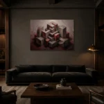 Premium Wall Art Yatay Html Edition – OFFICEWALL2806048 shown in a warm modern interior