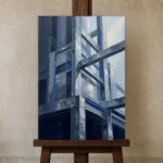 Premium Wall Art Dikey Html Edition – OFFICEWALL2806049 displayed on a studio easel