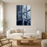 Premium Wall Art Dikey Html Edition – OFFICEWALL2806049 styled in a refined neutral interior