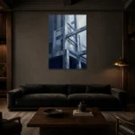 Premium Wall Art Dikey Html Edition – OFFICEWALL2806049 shown in a warm modern interior