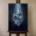 Premium Wall Art Dikey Html Edition – OFFICEWALL2806051 displayed on a studio easel