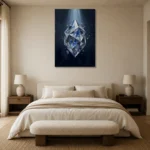 Premium Wall Art Dikey Html Edition – OFFICEWALL2806051 showcased in an elegant minimalist interior
