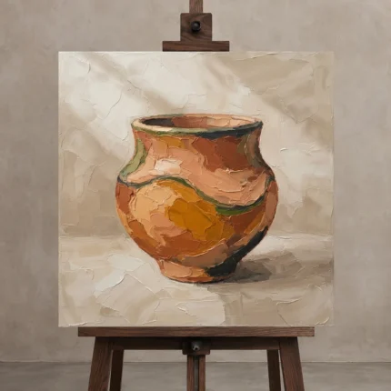 Premium Wall Art Kare Html Edition – OFFICEWALL2806052 displayed on a studio easel