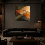 Premium Wall Art Kare Html Edition – OFFICEWALL2806053 shown in a warm modern interior