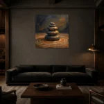 Premium Wall Art Kare Html Edition – OFFICEWALL2806070 shown in a warm modern interior