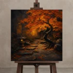 Premium Wall Art Kare Html Edition – OFFICEWALL2806071 displayed on a studio easel